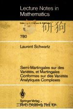 SEMI-MARGINGALES SUR DES VARIETES，ET MARTINGALES CONFORMES SUR DES VARIETES ANALYTIQUES COMPLEXES   1980  PDF电子版封面  354009749X   