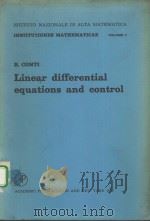 ISTITUTO NAZIONALE DI ALTA MATEMATICA INSTITUTIONES MATHEMATICAE  VOLUME 1  LINEAR DIFFERENTIAL EQUA（1976 PDF版）