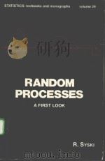 RANDOM PROCESSES：A FIRST BOOK     PDF电子版封面  0824768930  R.SYSKI 