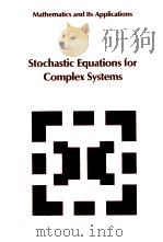 STOCHASTIC EQUATIONS FOR COMPLEX SYSTEMS（ PDF版）
