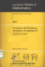 FONCTIONS DE PLUSIEURS VARIABLES COMPLEXES 6（1980 PDF版）