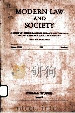 MODERN LAW AND SOCIETY  VOLUME 23     PDF电子版封面     