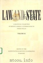 LAW AND STATE  VOLUME 45     PDF电子版封面     