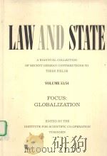 LAW AND STATE  VOLUME 53/54  FOCUS：CLOBALIZATION     PDF电子版封面     