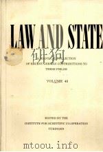 LAW AND STATE  VOLUME 48     PDF电子版封面     