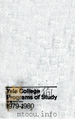BULLETIN OF YALE UNIVERSIYT YALE COLLEGE PROGRAMS OF STUDY 1979-1980     PDF电子版封面     