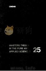 MASTERS THESES IN THE PURE AND APPLIED SCIENCES  VOLUME 25（ PDF版）