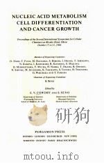 NUCLEIC ACID METABOLISM CELL DIFFEREENTIATION AND CANCER GROWTH（ PDF版）