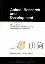 ANIMAL RESEARCH AND DEVELOPMENT  VOLUME 37（ PDF版）