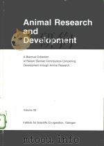 ANIMAL RESEARCH AND DEVELOPMENT  VOLUME 33（ PDF版）