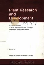 PLANT RESEARCH AND DEVELOPMENT  VOLUME 34（ PDF版）