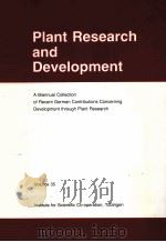 PLANT RESEARCH AND DEVELOPMENT  VOLUME 35     PDF电子版封面     