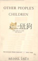 OTHER PEOPLE‘S CHILDREN     PDF电子版封面    ANNA JUDGE VETERS LEVY 
