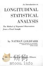 AN INTRODUCTION TO LONGITUDINAL STATISTICAL ANALYSIS     PDF电子版封面     