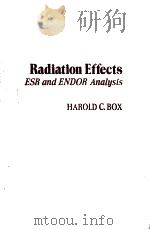 RADIATION EFFECTS：ESR AND ENDOR ANALYSIS（1977 PDF版）