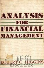 ANALYSIS FOR FINANCIAL MANAGEMENT   1984  PDF电子版封面  0256030049   