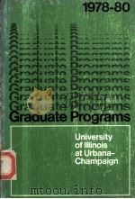 1978-80 GRADUATE PROGRAMS     PDF电子版封面     
