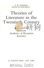THEORIES OF LITERATURE IN THE TWENTIETH CENTURY（ PDF版）