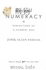 BEYOND NUMERACY：RUMINATIONS OF A NUMBERS MAN   1991  PDF电子版封面  0394586409   