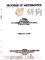 PROGRESS OF MATHEMATICS  VOLUME 15，NOS.1 & 2.1981     PDF电子版封面     