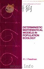DETERMINISTIC MATHEMATICAL MODELS IN POPULATION ECOLOGY（ PDF版）