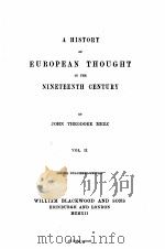 A HISTORY OF EUROPEAN THOUGHT IN THE NINETEENTH CENTURY VOL.Ⅱ（ PDF版）