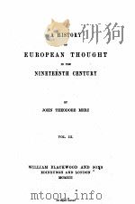 A HISTORY OF EUROPEAN THOUGHT IN THE NINETEENTH CENTURY VOL.Ⅲ（ PDF版）