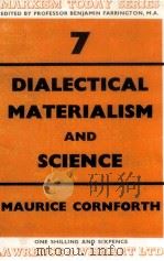 DIALECTICAL MATERIALISM AND SCIENCE   1950  PDF电子版封面     