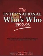 The International Who's Who1992-93     PDF电子版封面  0946653844   