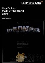 Lloyd's List Ports of the world 2008 lndia-Slovakia     PDF电子版封面  9781843116905   