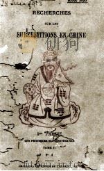 RECHERCHES SUR LES SUPERSTITIONS EN CHINE TOME Ⅱ NO 4（ PDF版）