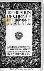 THE IMITATION OF CHRIST   1925  PDF电子版封面    THOMAS AKEMPIS 