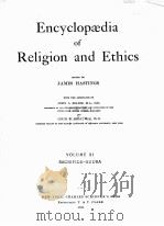 ENCYCLOPAEDIA OF RELIGION AND ETHICS VOLUME Ⅺ（1924 PDF版）