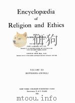 ENCYCLOPAEDIA OF RELIGION AND ETHICS VOLUME Ⅻ   1924  PDF电子版封面     