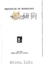 PRINCIPLES OF SOCIOLOGY   1924  PDF电子版封面    FREDERICK A.BUSHEE 