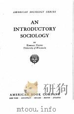 AN INTRODUCTORY SOCIOLOGY（1934 PDF版）