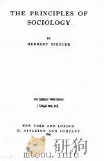 THE PRINCIPLES OF SOCIOLOGY VOLUME Ⅲ（1920 PDF版）