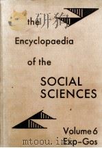 ENCYCLOPAEDIA OF THE SOCIAL SCIENCES VOLUME SIX（1931 PDF版）