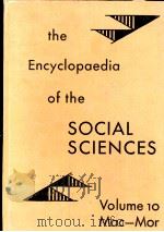ENCYCLOPAEDIA OF THE SOCIAL SCIENCES VOLUME TEN（1933 PDF版）