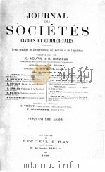 JOURNAL DES SOCIETES CIVILES ET COMMERCIALES（1929 PDF版）