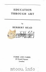 EDUCATION THROUGH ART     PDF电子版封面    HERBERT READ 