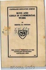 BOYS AND GIRLS IN COMMERCIAL WORK   1916  PDF电子版封面     