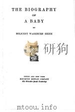 THE BIOGRAPHY OF A BABY（ PDF版）