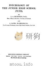 PSYCHOLOGY OF THE JUNIOR HIGH SCHOOL PUPIL（1924 PDF版）