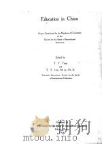 EDUCATION IN CHINA   1923  PDF电子版封面     