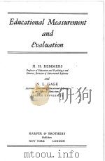EDUCATIONAL MEASUREMENT AND EVALUATION（1943 PDF版）