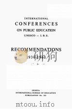 RECOMMENDATIONS 1934-1960（ PDF版）