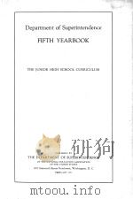 DEPARTMENT OF SUPERINTENDENCE FIFTH YEARBOOK   1927  PDF电子版封面     