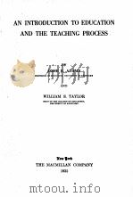 AN INTRODUCATION TO EDUCATION AND THE TEACHING PROCESS   1935  PDF电子版封面    JESSE E.ADAMS AND WILLIAM S.TA 