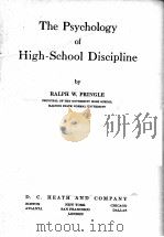 THE PSYCHOLOGY OF HIGH-SCHOOL DISCIPLINE   1931  PDF电子版封面    RALPH W.PRINGLE 